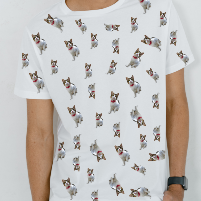 T-shirt&#x20;Personalizada&#x20;Homem&#x20;&#x7C;&#x20;Padr&#x00E3;o&#x20;com&#x20;Foto&#x20;do&#x20;Seu&#x20;Animal&#x20;de&#x20;Estima&#x00E7;&#x00E3;o