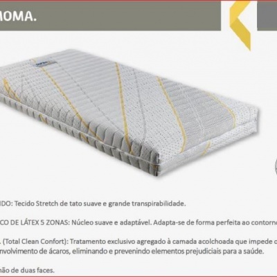 Cama articulada metálica com motor c/ colchão Látex Sunlay