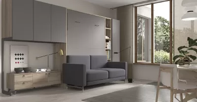 Cama abatível c/ sofá