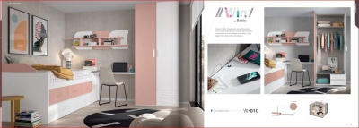 Compacto c/ cama elevatória e 3 gavetas