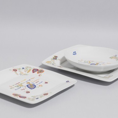 Serviço de mesa de 20 peças lenços