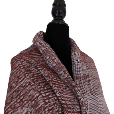 14. Cachecol tecido manualmente