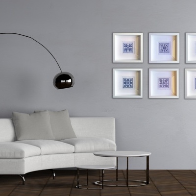 Azulejos Bordados em Ponto Cruz