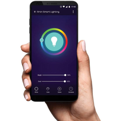 LED Lâmpada E14 4,5W RGB Smart Android/IOS