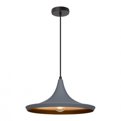 Candeeiro Suspenso E27 Esley Cinza