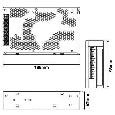 Fonte alimentação 12VDC 12.5A 150W