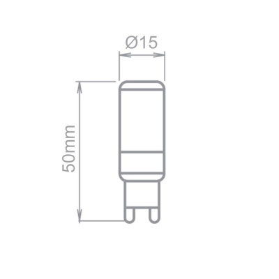 LED lâmpada G9 5W Plástico