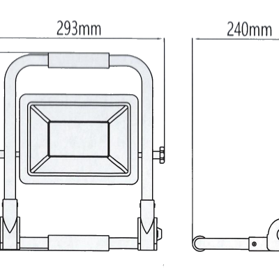 LED Projetor Portátil 50W 6500K