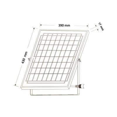 LED Projetor SOLAR 300W IP65 5000K