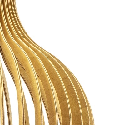 CAOBA Candeeiro E27 Madeira Natural