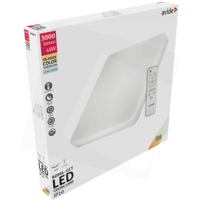 LED Plafon 48W CCT com Comando