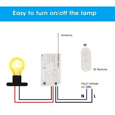 Interruptor com Comando RF 240VAC