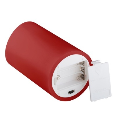 LED Kit 4 Velas Cera Natural Vermelho