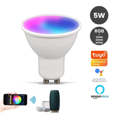 LED GU10 5W RGB+CCT SMART Wifi