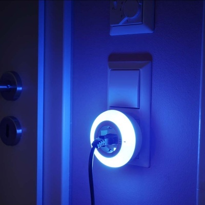 LED Nightlight com Sensor Crepuscular 0.80W 3 Cores