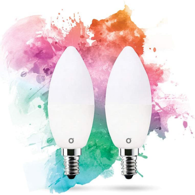 LED Lâmpada E14 4,5W RGB Smart Android/IOS