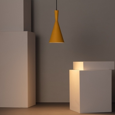 Candeeiro Suspenso Vintage E27 Amarelo