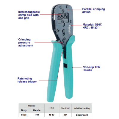 Alicate Cravar Fichas Solares MC4