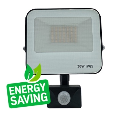 LED Projetor c/Sensor PIR 30W 4000K IP65
