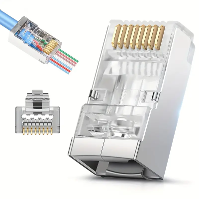 Ficha RJ45 FTP Cat. 6A EZ Passagem