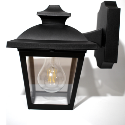 Aplique Exterior E27 IP44 Preto