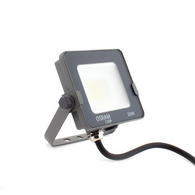Projetor LED OSRAM CMR 20W cinzento com cabo preto