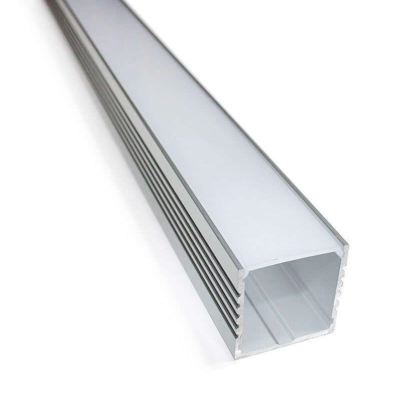 Perfil alumínio 5mm com difusor (2 metros)