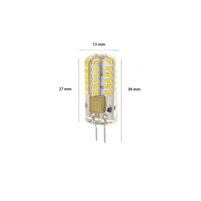 LED Lâmpada G4 3W 12VAC/DC Ø13x38mm
