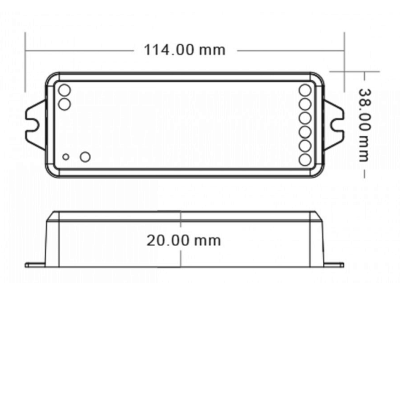 LED Controlador Fita Led Wifi+RF 5 in1 + TUYA
