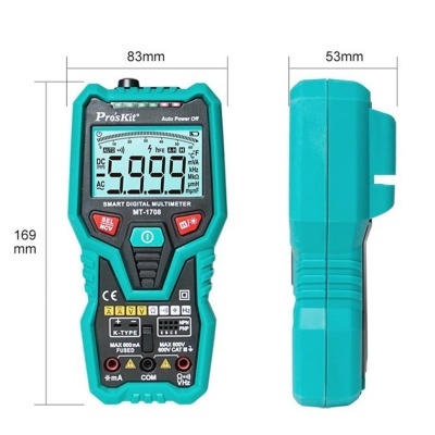 Multímetro Digital 3 5/6 Dígitos True Rms