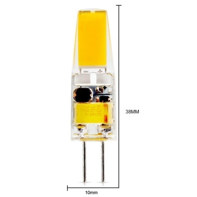 LED Lâmpada G4 3W 12VAC/DC Ø10x38mm