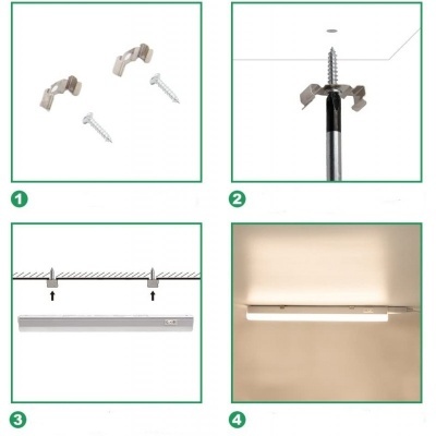 LED Armadura T5 7W CCT 555mm com Interruptor