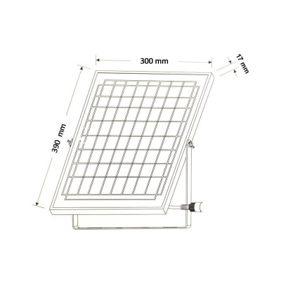 LED Projetor SOLAR 200W IP65 5000K