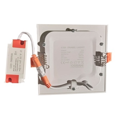 LED Downlight Quadrado 8W Branco OSRAM Chip