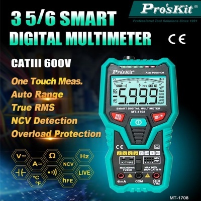 Multímetro Digital 3 5/6 Dígitos True Rms