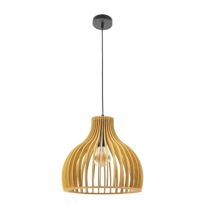 CAOBA Candeeiro E27 Madeira Natural