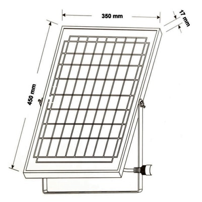 LED Projetor SOLAR 300W IP65 5700K