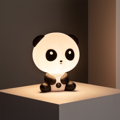 Candeeiro de mesa em forma de panda com luz quente