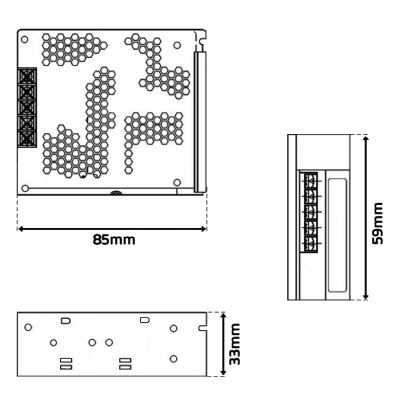 Fonte alimentação 12VDC 2,5A 30W
