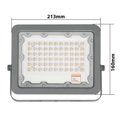 LED Projetor 50W IP65 6000K OSRAM Chip