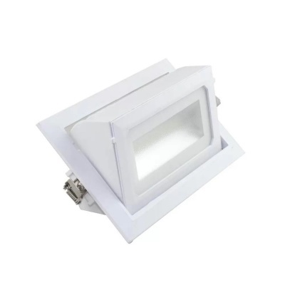Projetor de luz LED embutido quadrado branco