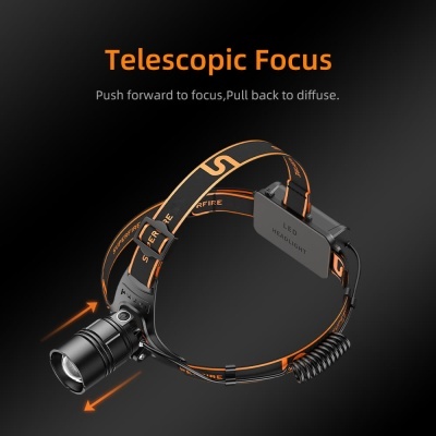 LED SUPERFIRE Lanterna Cabeça 20W IP32