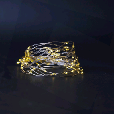 Grinalda 20 LEDs 3000K com Bateria 1M