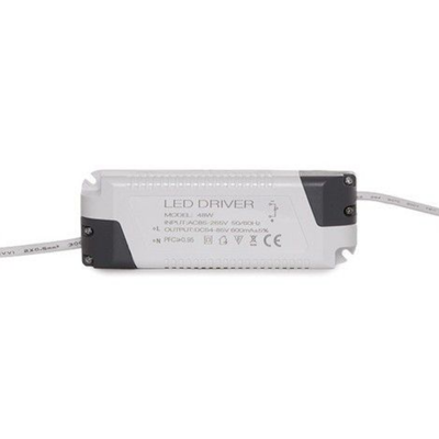 Fuente de alimentación para LED Driver modelo 48W cinzenta e branca com cabos
