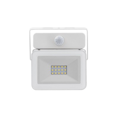 LED Projetor 10W c/Sensor Branco 3000K