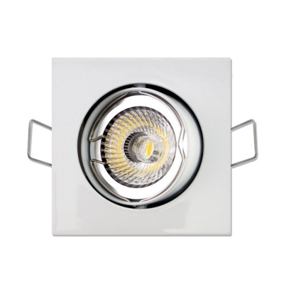 Aro Quadrado Orientável Branco IP20