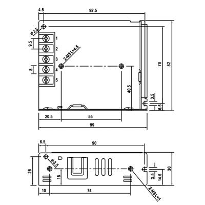Fonte alimentação 12VDC 4.2A 50W