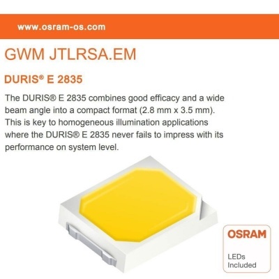 LED Downlight Quadrado 8W Branco OSRAM Chip