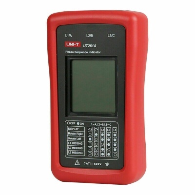 Indicador de sequência de fases UNI-T UT261A vermelho e preto
