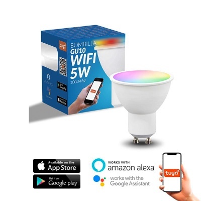 LED GU10 5W RGB+CCT SMART Wifi